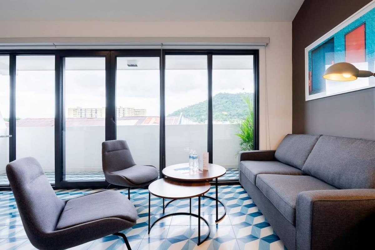 파나마시티 Artistic Loft In Santa Ana 아파트 외부 사진