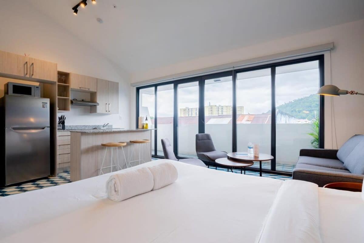 파나마시티 Artistic Loft In Santa Ana 아파트 외부 사진